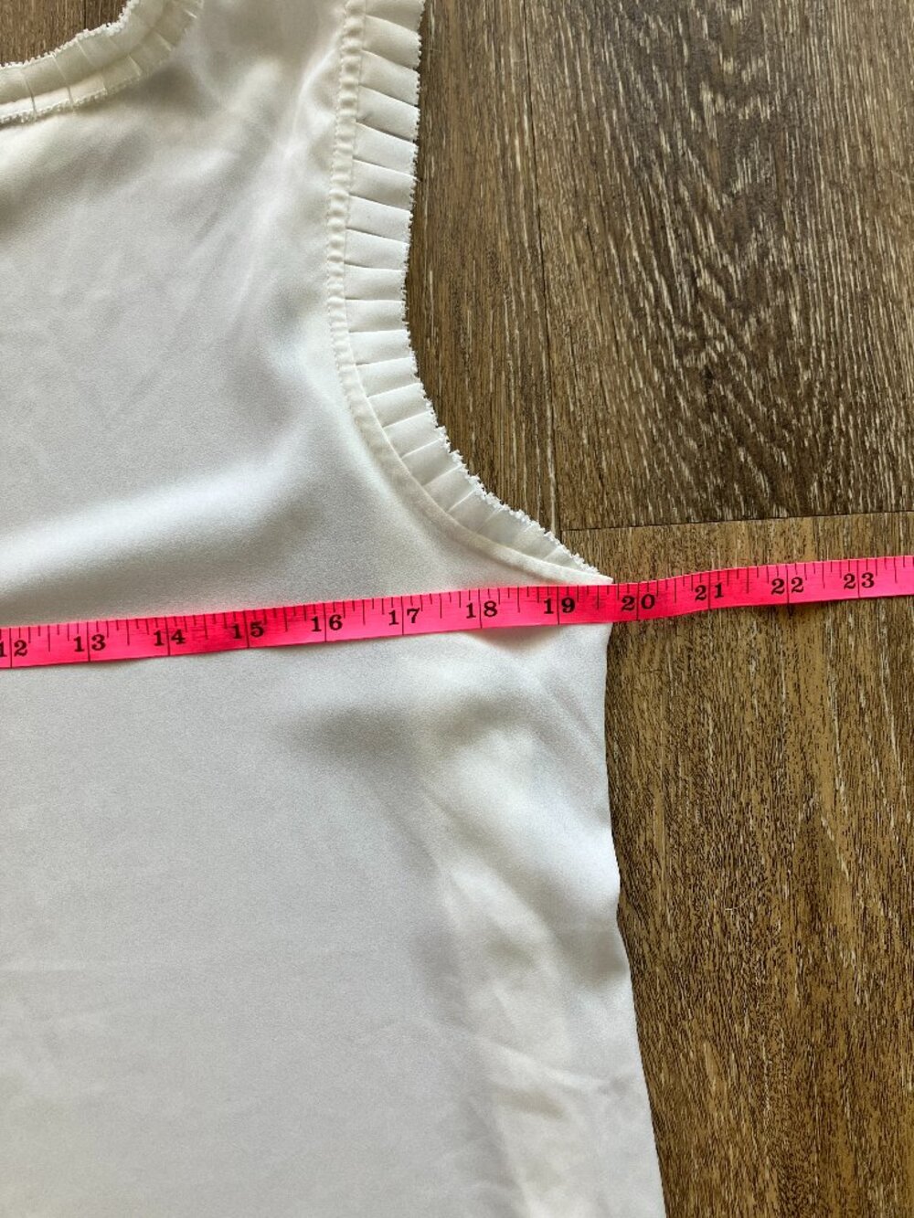 J. Crew Ruffled Fancy Neutral Tank Top - Picture 5 of 7